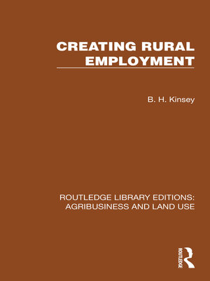 cover image of Creating Rural Employment